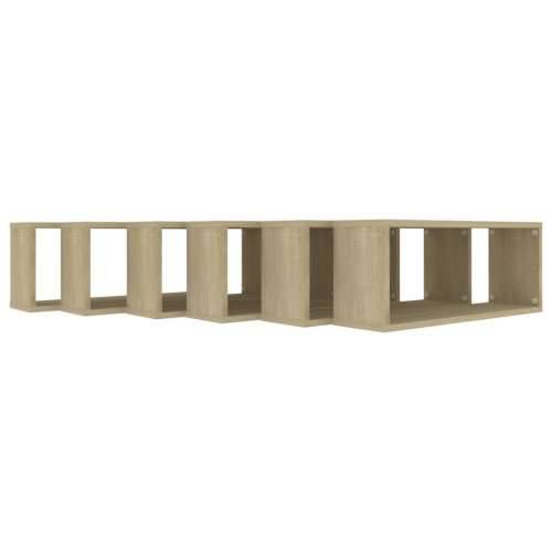 Kockaste zidne police 6 kom boja hrasta 60 x 15 x 23 cm drvene - sonoma hrast 60 x 15 x 23 cm 6 1 Cijena