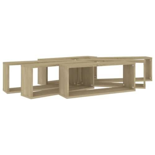 Kockaste zidne police 6 kom boja hrasta 60 x 15 x 23 cm drvene - sonoma hrast 60 x 15 x 23 cm 6 1 Cijena