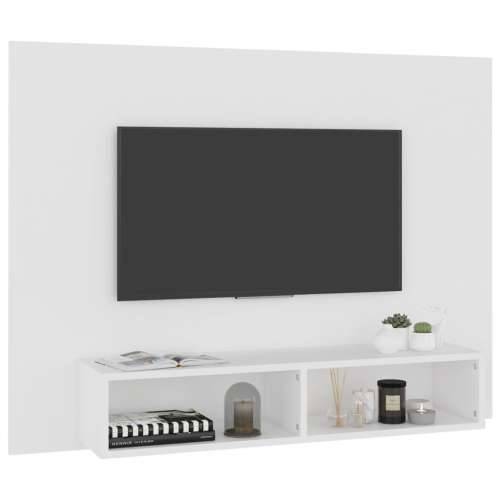 Zidni TV ormarić bijeli 120 x 23,5 x 90 cm konstruirano drvo - Bijela 1 120 cm Cijena
