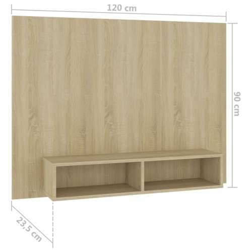 Zidni TV ormarić boja hrasta sonome 120 x 23,5 x 90 cm drveni - sonoma hrast 1 120 cm Cijena