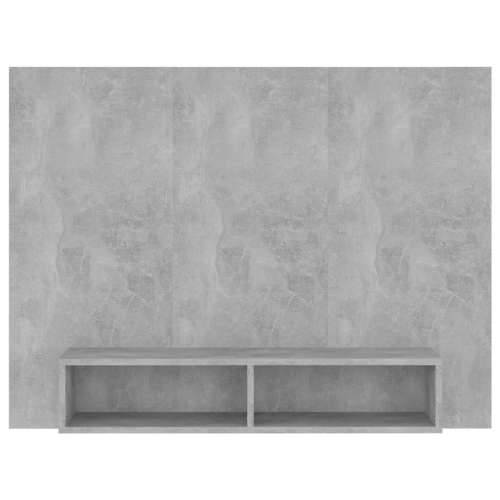 Zidni TV ormarić siva boja betona 120 x 23,5 x 90 cm drveni - Beton siva 1 120 cm Cijena