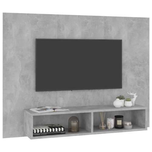 Zidni TV ormarić siva boja betona 120 x 23,5 x 90 cm drveni - Beton siva 1 120 cm Cijena