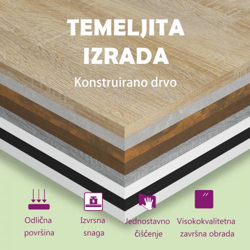 Zidni TV ormarić siva boja betona 120 x 23,5 x 90 cm drveni - Beton siva 1 120 cm Cijena