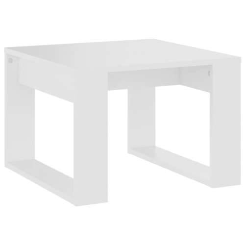 Bočni stolić bijeli 50 x 50 x 35 cm od iverice Cijena
