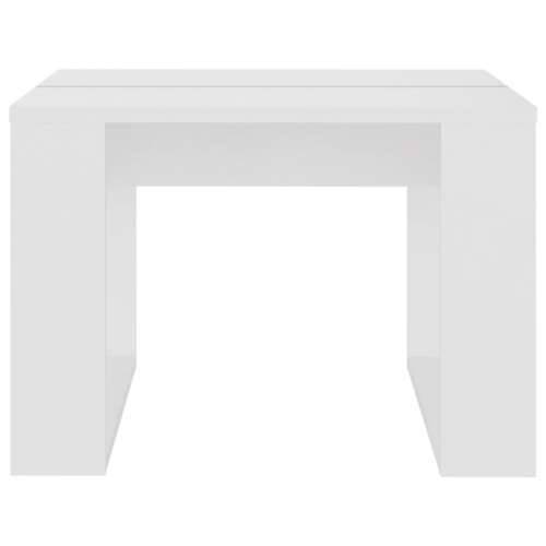 Bočni stolić bijeli 50 x 50 x 35 cm od konstruiranog drva - Bijela 50 x 50 cm 1 Cijena