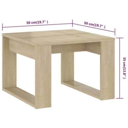Bočni stolić boja hrasta sonome 50x50x35 cm konstruirano drvo - sonoma hrast 50 x 50 cm 1 Cijena