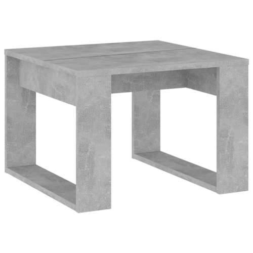 Bočni stolić siva boja betona 50 x 50 x 35 cm konstruirano drvo - Beton siva 50 x 50 cm 1 Cijena