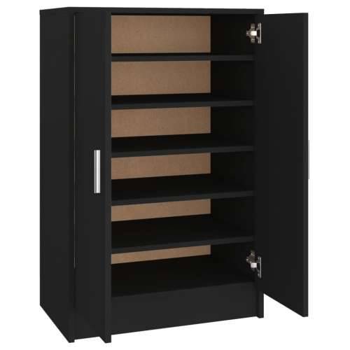 Ormarić za cipele crni 60 x 35 x 92 cm konstruirano drvo - Crna 60 x 35 x 92 cm 1 shoe cabinet with door Cijena
