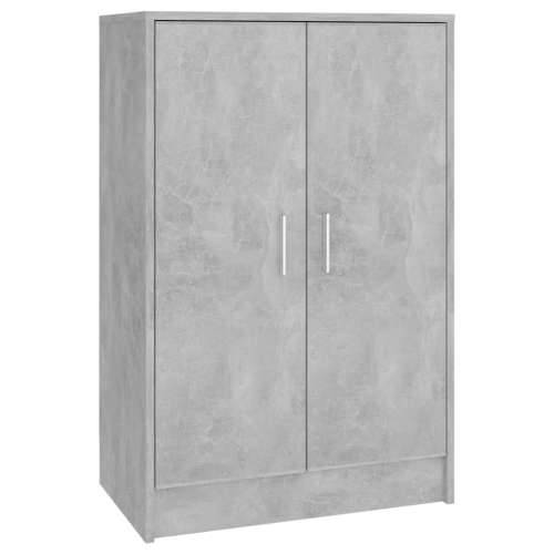 Ormarić za cipele boja betona 60 x 35 x 92 cm konstruirano drvo - Beton siva 60 x 35 x 92 cm 1 shoe cabinet with door Cijena