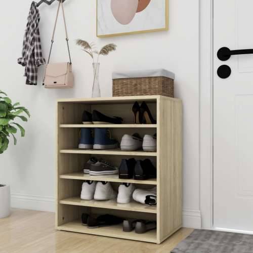 Ormarić za cipele boja hrasta 60 x 35 x 70 cm konstruirano drvo - sonoma hrast 60 x 35 x 70 cm 1 shoe cabinet without door Cijena