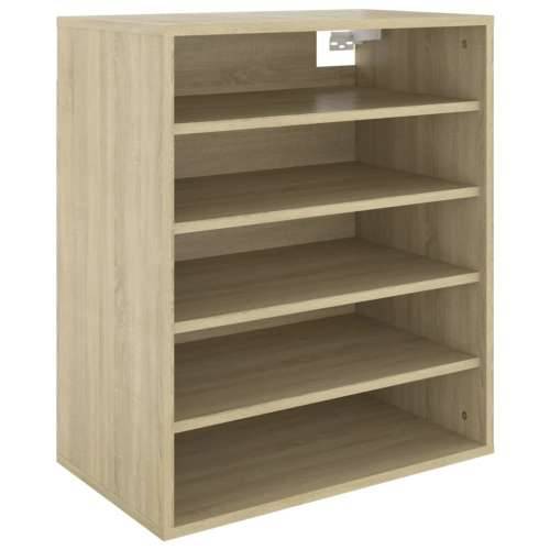 Ormarić za cipele boja hrasta 60 x 35 x 70 cm konstruirano drvo - sonoma hrast 60 x 35 x 70 cm 1 shoe cabinet without door Cijena