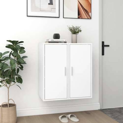 Ormarići za cipele 2 kom bijeli 32 x 35 x 70 cm od iverice  - Bijela 31.5 x 35 x 70 cm 1 2x shoe cabinet with door Cijena