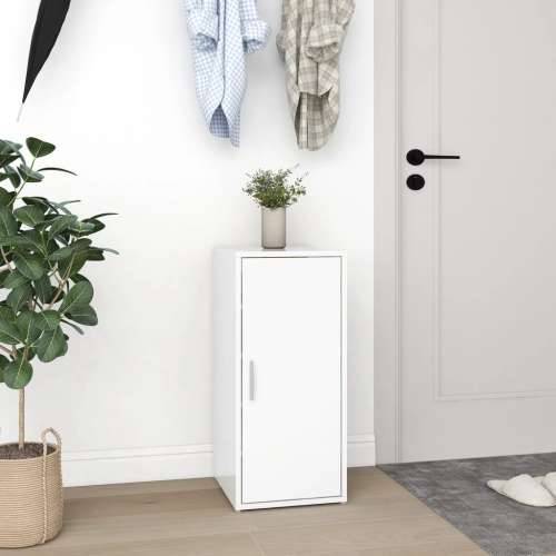 Ormarići za cipele 2 kom bijeli 32 x 35 x 70 cm od iverice  - Bijela 31.5 x 35 x 70 cm 1 2x shoe cabinet with door Cijena
