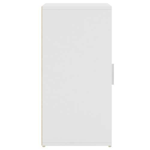 Ormarići za cipele 2 kom bijeli 32 x 35 x 70 cm od iverice  - Bijela 31.5 x 35 x 70 cm 1 2x shoe cabinet with door Cijena