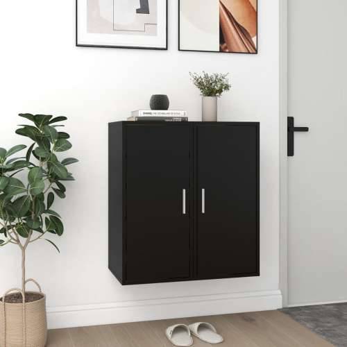 Ormarići za cipele 2 kom crni 32 x 35 x 70 cm od iverice  - Crna 31.5 x 35 x 70 cm 1 2x shoe cabinet with door Cijena