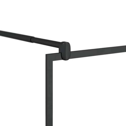 Pregrada za tuširanje s prozirnim staklom ESG 115 x 195 cm crna - Crna 115 x 195 cm Cijena