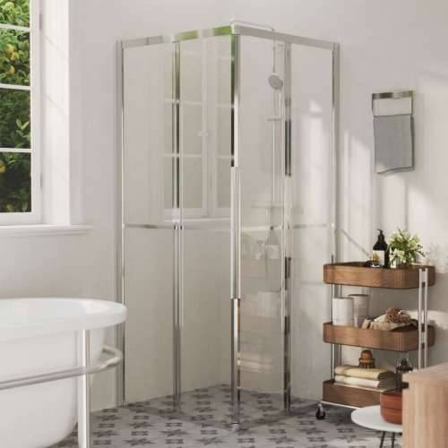 Tuš kabina ESG 80 x 80 x 180 cm - Srebrno 80 x 80 x 180 cm Transparentan Cijena