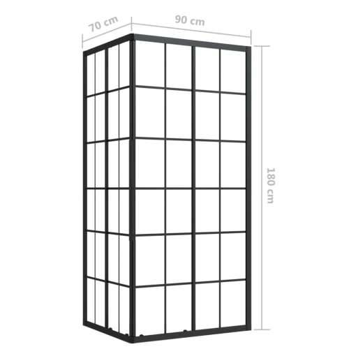 Tuš kabina ESG 90 x 70 x 180 cm - 90 x 70 x 180 cm *Transparent*an Cijena