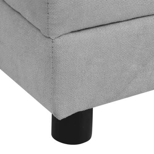 Sofa za pse s jastukom siva 83 x 44 x 44 cm plišana - Siva Cijena