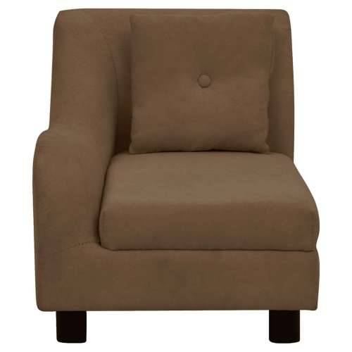 Sofa za pse s jastukom smeđa 83 x 44 x 44 cm plišana - Smeđa Cijena