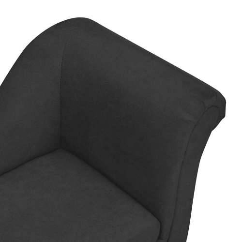 Sofa za pse s jastukom crna 83 x 44 x 44 cm plišana - Crna Cijena