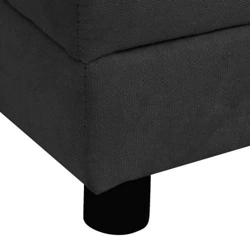 Sofa za pse s jastukom crna 83 x 44 x 44 cm plišana - Crna Cijena