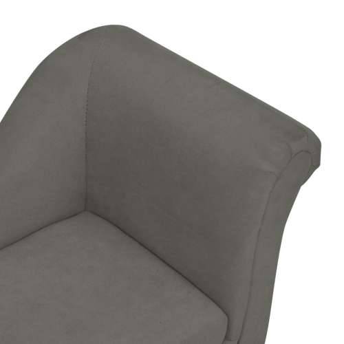 Sofa za pse s jastukom tamnosiva 83 x 44 x 44 cm plišana - Tamno siva Cijena