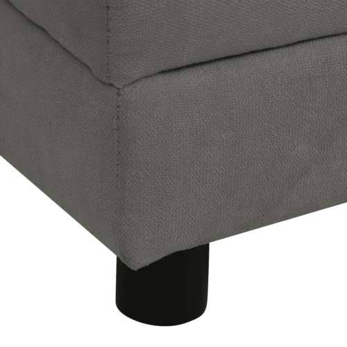 Sofa za pse s jastukom tamnosiva 83 x 44 x 44 cm plišana - Tamno siva Cijena