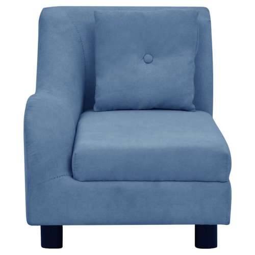 Sofa za pse s jastukom plava 83 x 44 x 44 cm plišana - Plava Cijena