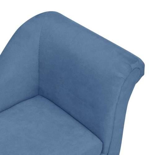 Sofa za pse s jastukom plava 83 x 44 x 44 cm plišana - Plava Cijena