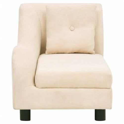 Sofa za pse s jastukom krem 83 x 44 x 44 cm plišana - Krema Cijena