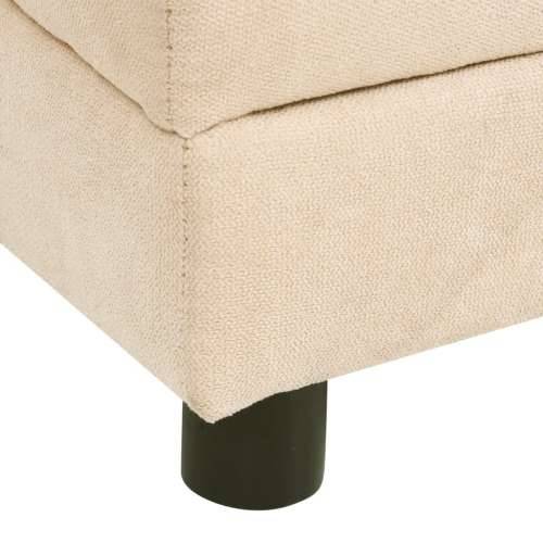 Sofa za pse s jastukom krem 83 x 44 x 44 cm plišana - Krema Cijena