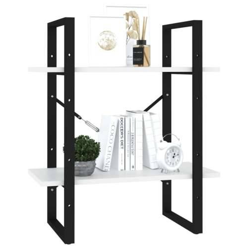 Ormarić za knjige 2 razine bijeli 60x30x70 cm konstruirano drvo - Bijela 1 70 cm Konstruirano drvo Cijena