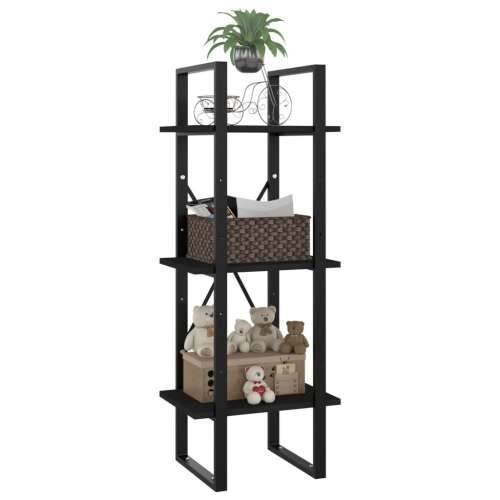 Ormarić za knjige 3 razine crni 40x30x105 cm konstruirano drvo - Crna 1 105 cm Konstruirano drvo Cijena