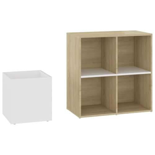 Ormarić za cipele bijeli i boja hrasta 105x35,5x70 cm drveni Bijela i boja hrasta sonome 1 Cijena