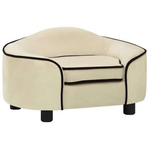 Sofa za pse krem 67 x 47 x 36 cm plišana - Krema Cijena