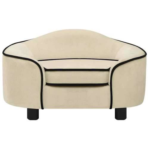 Sofa za pse krem 67 x 47 x 36 cm plišana - Krema Cijena