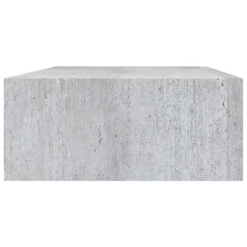 Zidna polica s ladicom siva boja betona 40 x 23,5 x 10 cm MDF Cijena