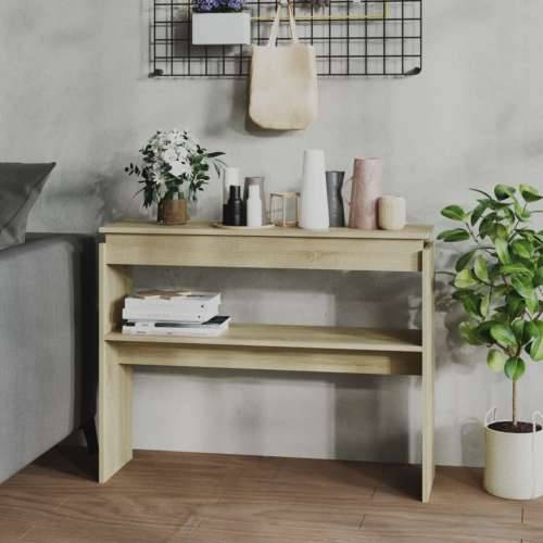 Konzolni stol boja hrasta sonome 102x30x80 cm konstruirano drvo - sonoma hrast 1 102 cm Cijena