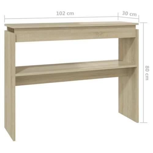 Konzolni stol boja hrasta sonome 102x30x80 cm konstruirano drvo - sonoma hrast 1 102 cm Cijena