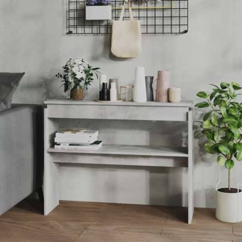 Konzolni stol boja betona 102 x 30 x 80 cm konstruirano drvo - Beton siva 1 102 cm Cijena