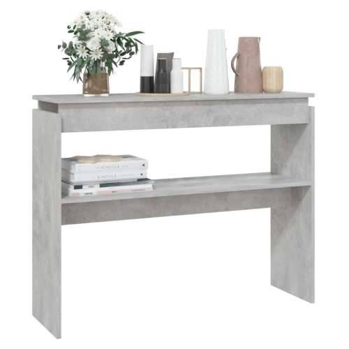 Konzolni stol boja betona 102 x 30 x 80 cm konstruirano drvo - Beton siva 1 102 cm Cijena
