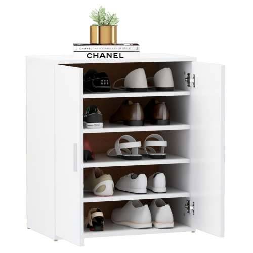 Ormarić za cipele bijeli 60 x 35 x 70 cm konstruirano drvo - Bijela 60 x 35 x 70 cm 1 shoe cabinet with door Cijena