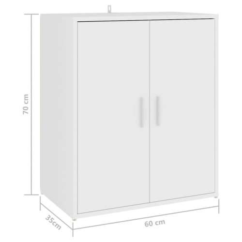 Ormarić za cipele bijeli 60 x 35 x 70 cm konstruirano drvo - Bijela 60 x 35 x 70 cm 1 shoe cabinet with door Cijena