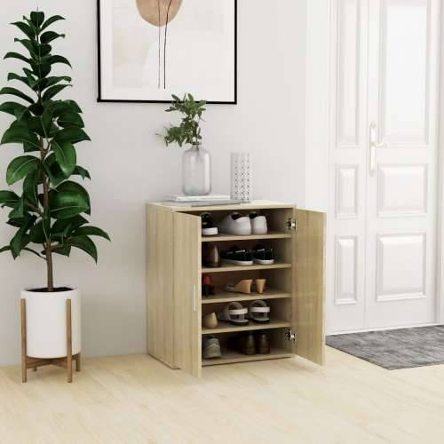 Ormarić za cipele boja hrasta 60 x 35 x 70 cm konstruirano drvo - sonoma hrast 60 x 35 x 70 cm 1 shoe cabinet with door Cijena