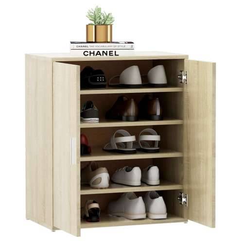 Ormarić za cipele boja hrasta 60 x 35 x 70 cm konstruirano drvo - sonoma hrast 60 x 35 x 70 cm 1 shoe cabinet with door Cijena
