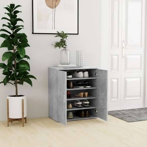 Ormarić za cipele boja betona 60 x 35 x 70 cm konstruirano drvo - Beton siva 60 x 35 x 70 cm 1 shoe cabinet with door Cijena