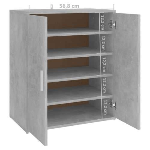 Ormarić za cipele boja betona 60 x 35 x 70 cm konstruirano drvo - Beton siva 60 x 35 x 70 cm 1 shoe cabinet with door Cijena