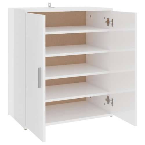 Ormarić za cipele sjajni bijeli 60x35x70 cm konstruirano drvo - Visoko sjajno bijela 60 x 35 x 70 cm 1 shoe cabinet with door Cijena