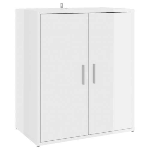 Ormarić za cipele sjajni bijeli 60x35x70 cm konstruirano drvo - Visoko sjajno bijela 60 x 35 x 70 cm 1 shoe cabinet with door Cijena
